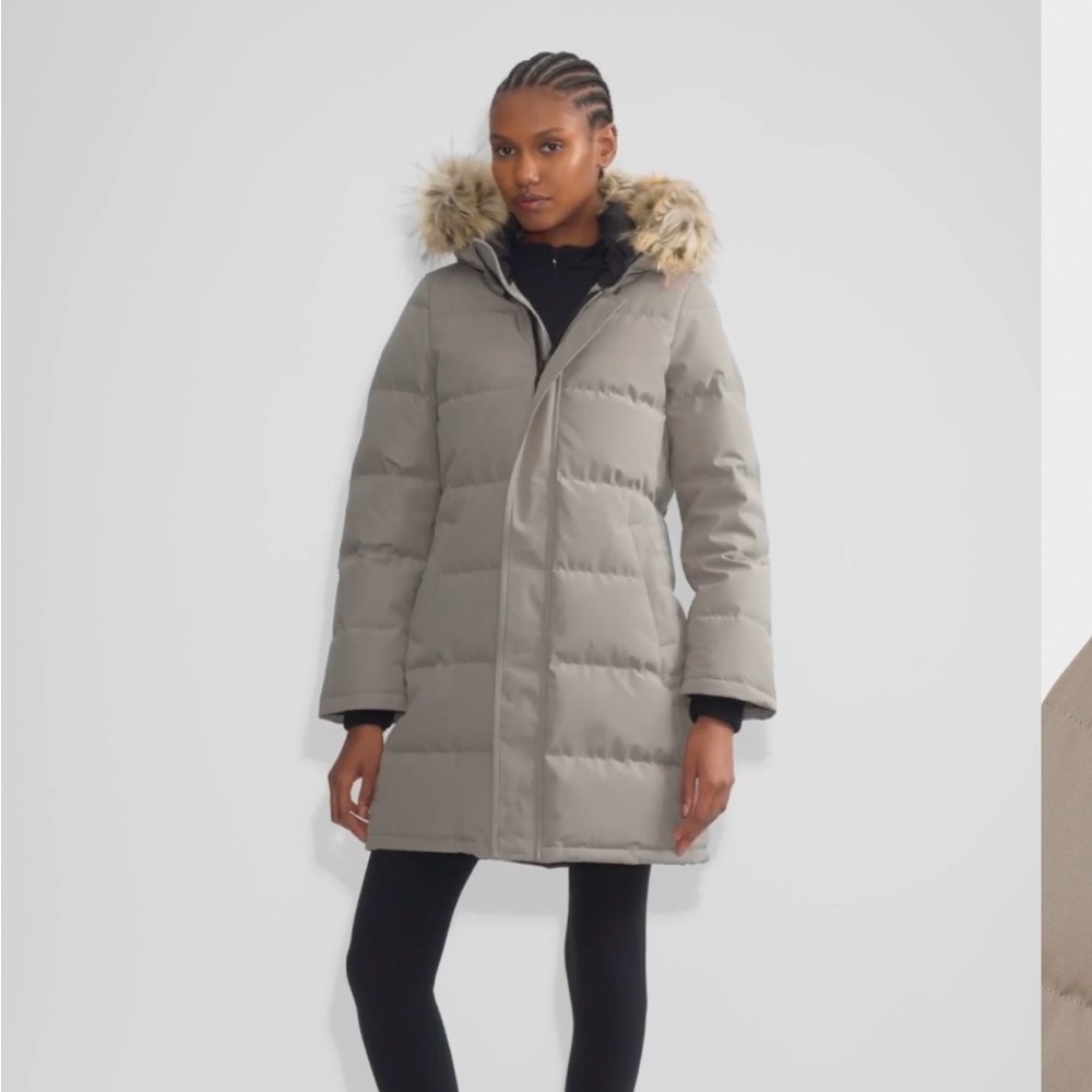 Aritzia Tna Powder Parka, Modern Taupe, Size XL, Like new!!